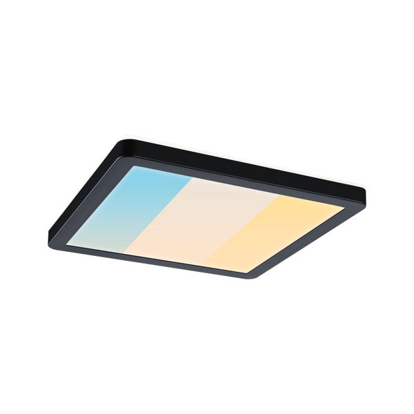 LED Panel Atria Shine IP44 eckig 190x190mm 8W 1160lm 3000 - 6500K Schwarz