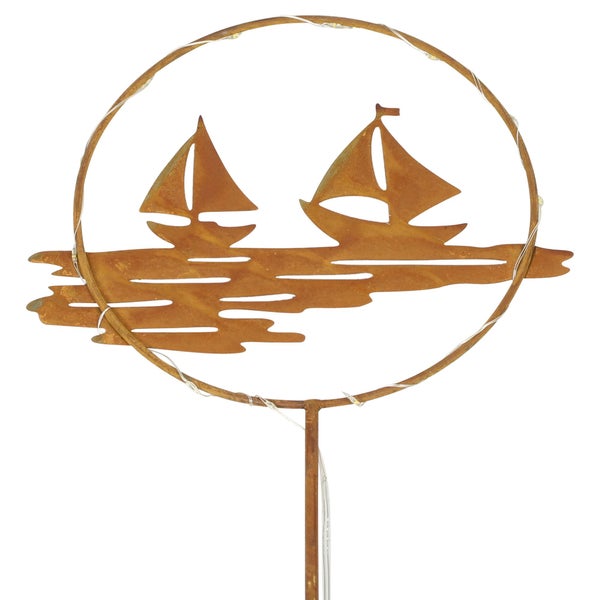 FRANK FLECHTWAREN | LED-Stecker Segelboote, METALL, KUNSTSTOFF, 23 x 0,5 x 100 cm