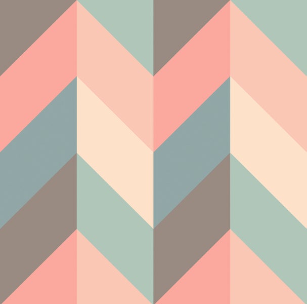 Walls4You Tapete Fischgrätmuster Multicolor - 53 cm x 10 m - 640113