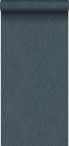 Origin Wallcoverings Tapete 3D-Muster Dunkelblau - 0,53 x 10,05 m - 347846