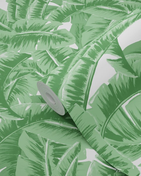 Tapetenrolle mit Blattmuster