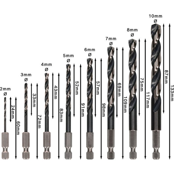 Bosch PRO Metal HSS-G Impact Spiralbohrer-Set 8-tlg. - 2608577139