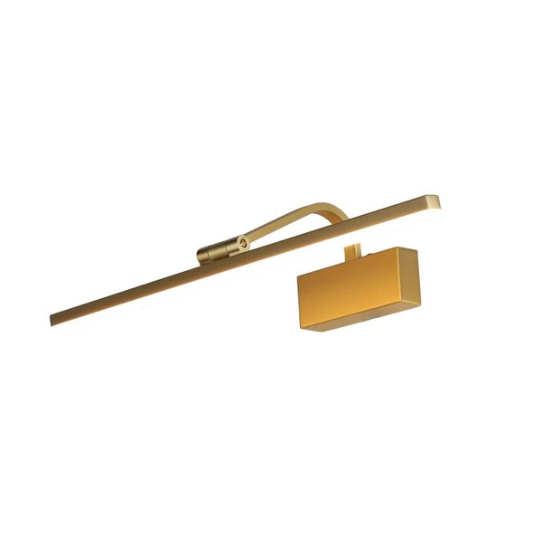 Goldene LED Bilderleuchte zur Beleuchtung von Gemälden und Kunstwerken