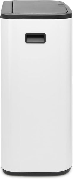 Brabantia Hochwertiger Abfallsammler Mit Touch Öffnung 2 x 30 Liter HxBxT 65,6 x 54,5 x 31 cm Weiß