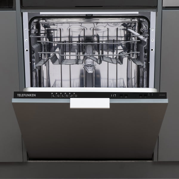 Telefunken Geschirrspüler vollintegrierbar 60cm Einbau Spülmaschine12 Maßgedecke 6 Programme AquaStop GEV6012D