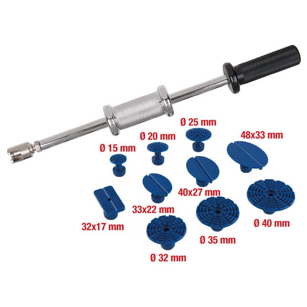 KS TOOLS Profi-Ausbeul-Gleithammer-Satz 11tlg. - 140.2510