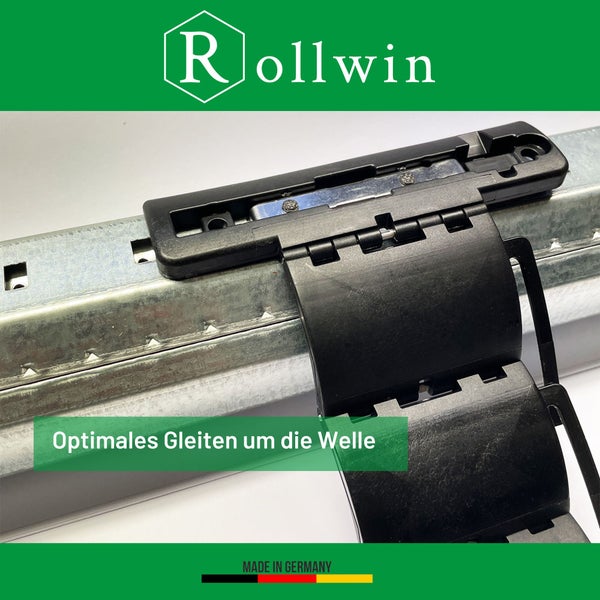 Rollwin 6x Hochschiebesicherung Rolladen starre Wellenverbinder 3-gliedrig Rolladen Aufhänger Clipverbinder für Rolladenmotor starrer Anschlag Einbruchhämmung