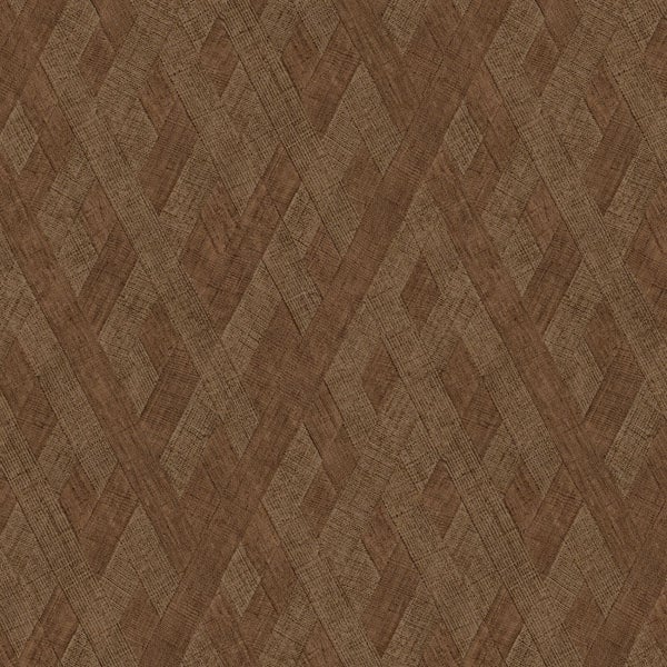 Braun gemusterte Tapete mit geometrischem Design