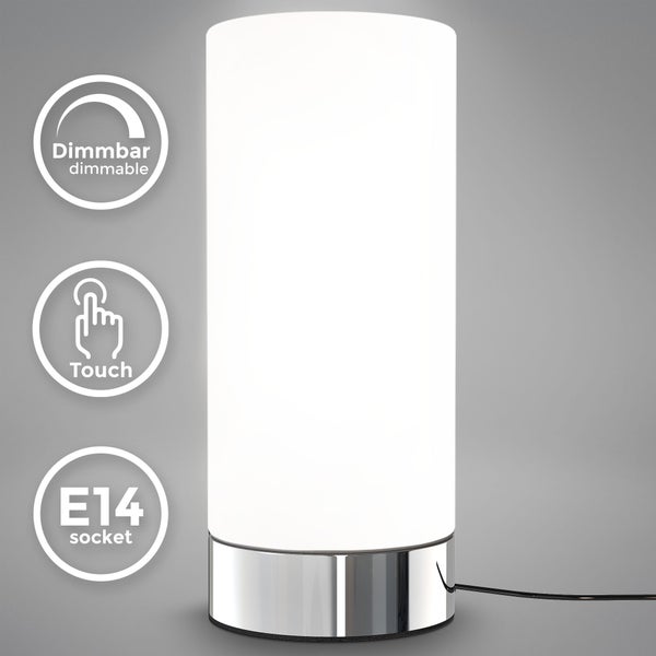 Dimmbare Touch Tischleuchte mit E14 Fassung