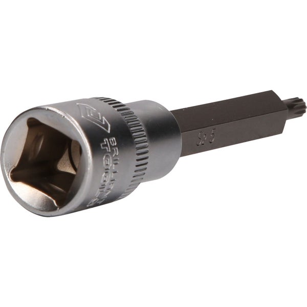 BRILLIANT TOOLS 1/2 Vielzahn-Bit-Stecknuss 100 mm lang M5 - BT022940