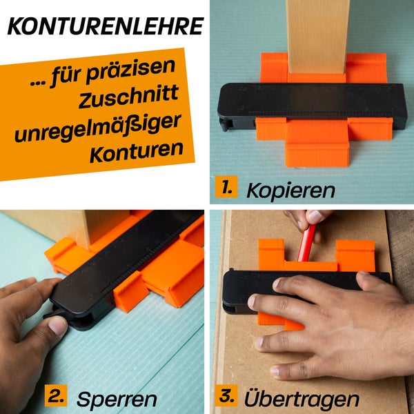 Hinrichs Laminat Verlegeset - 46-teiliges Komplettset - Boden Verlegewerkzeug