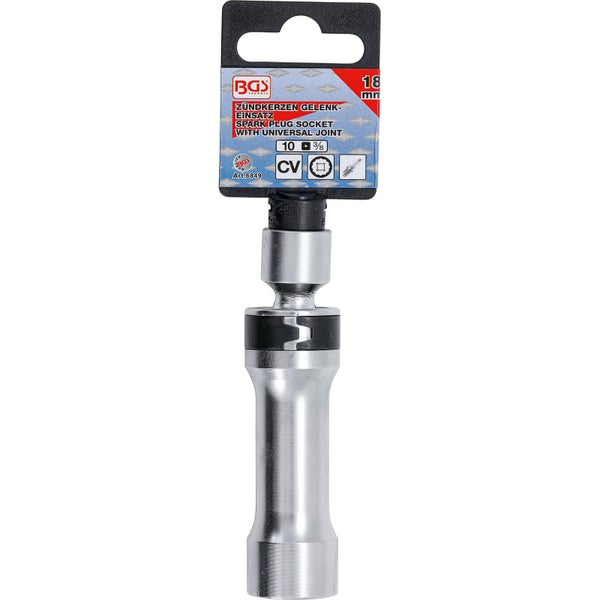 BGS Zündkerzen Gelenkeinsatz mit Universalgelenk, 18 mm