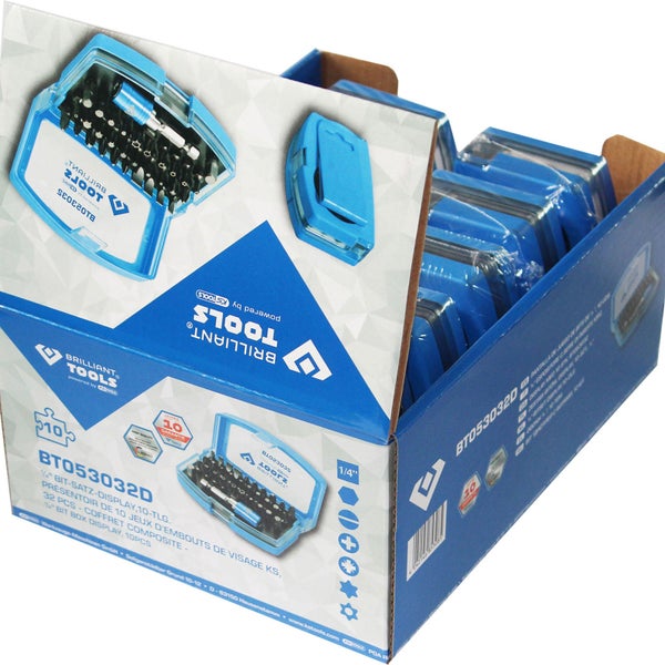 Brilliant Tools Bitset Display mit 10 Stück Bitsets