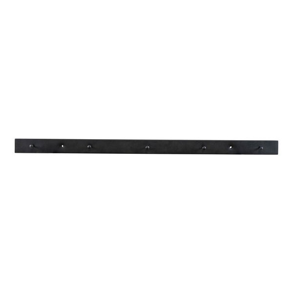 Vita Wandgarderobe 5 Haken schwarz. 4 X 70 X 4 cm