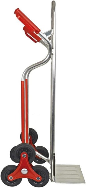 Treppensackkarre Trestles S04HS Aluminium | Treppensteiger mit Sternrädern & 200 kg Tragkraft | Profi-Transportkarre Made in EU