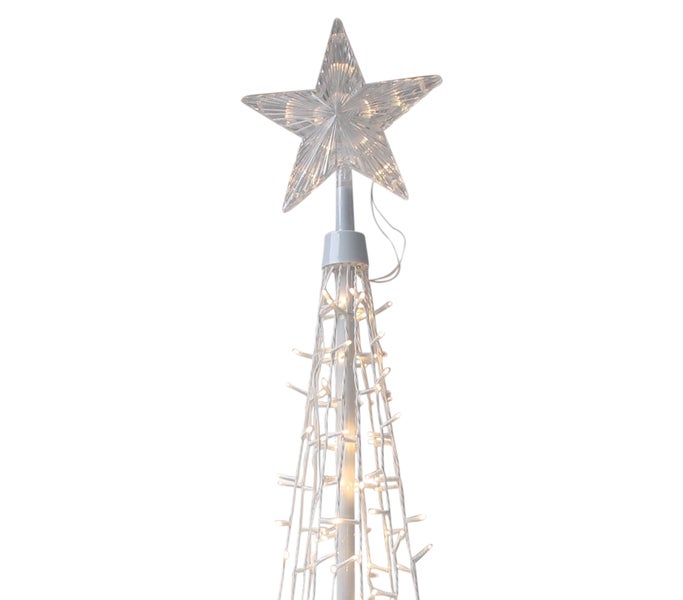 Weihnachtsbaum Lichtobjekt mit Stern