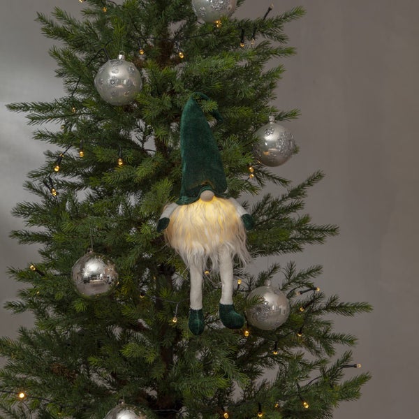 Weihnachtsstern mit Beleuchtung auf einem Ständer