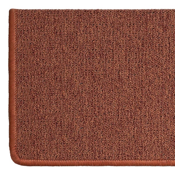 FLOORDIREKT Stufenmatte London - mit Umkettelung - Terra - Rechteckig - 23,5 x 65 cm