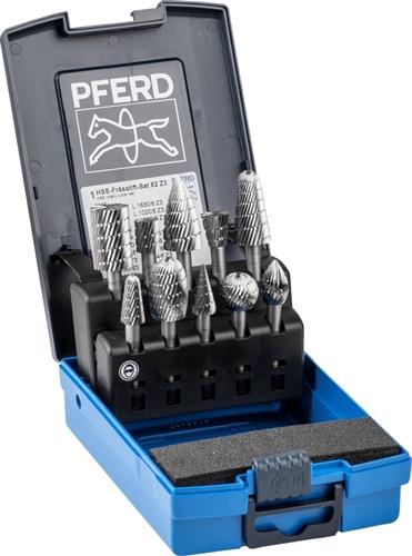PFERD Frässtifteset 82 Schaft-Ø 6 mm Verzahnung 3 10tlg. - 22900823