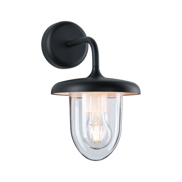 Außenwandleuchte Vintario seewasserresistent IP44 rund 180x250mm max. 20W 230V Anthrazit Aluminium