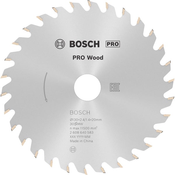 Bosch PRO Wood Kreissägeblatt 130 x 2,4 x 20 mm - 2608640583