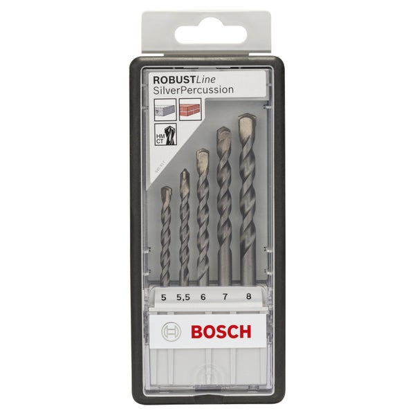 Bosch Betonbohrer-Robust Line-Set Silver Percussion 5tlg. 5 - 8 mm - 2607010526