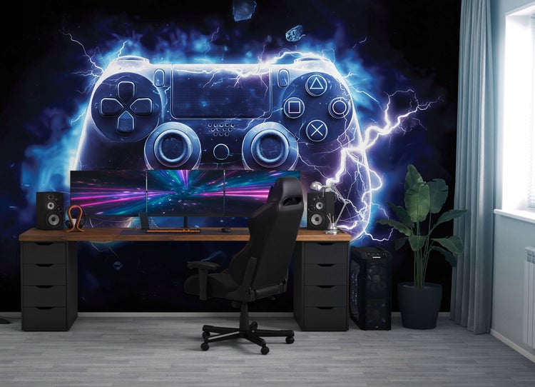 Fototapete Kinderzimmer Junge 3D Effekt Gaming Vlies Tapete 350x250 cm