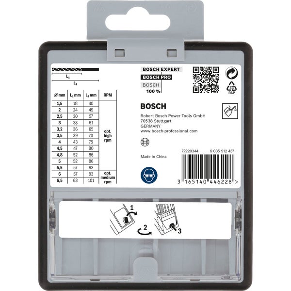 Bohrer Set in verschiedenen Größen