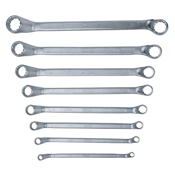 KS TOOLS Doppel-Ringschlüssel-Satz gekröpft 8tlg. 6-22 mm - 517.0248