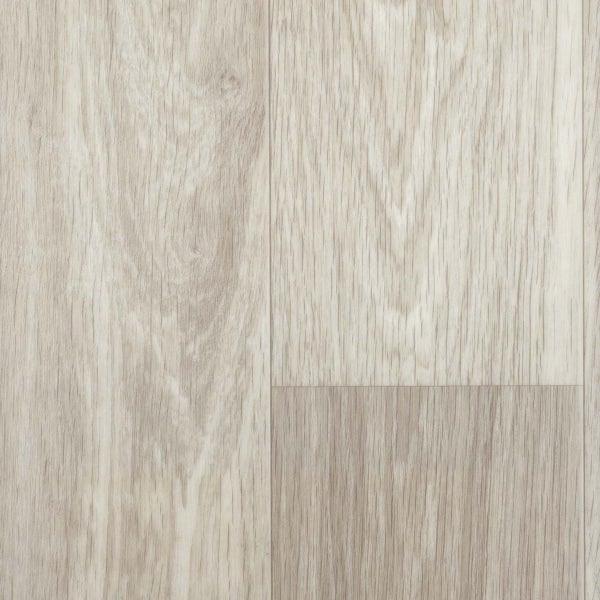 PVC Bodenbelag Meterware Holzoptik weiß grau CV Belag mit Vliesrücken 300 cm breit (Meterware)