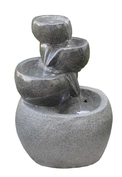 Kaskadenbrunnen Gartenbrunnen Brunnen FoCatino 49x42x66cm 10857