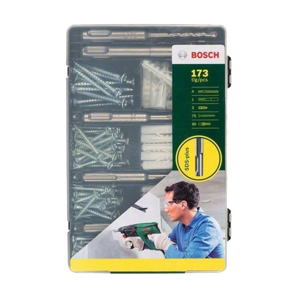 Bosch Befestigungs-Set SDS plus-1, 173tlg. - 2607017163
