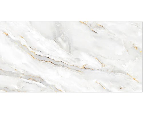 Wand- und Bodenfliese Alabaster Cleo Light 30x60 cm glänzend rektifiziert