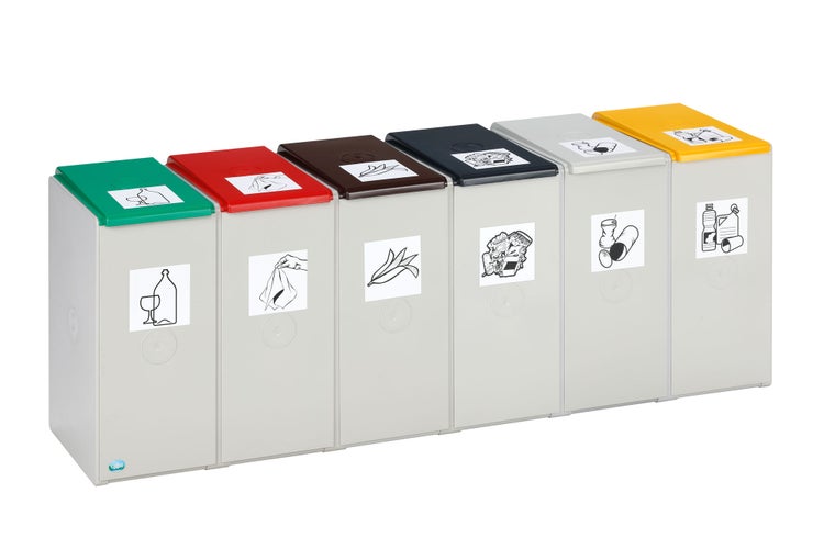 PROREGAL Deckel Für Abfallbehälter Und Wertstoffsammelsystem 40 Liter Kunststoff Gelb