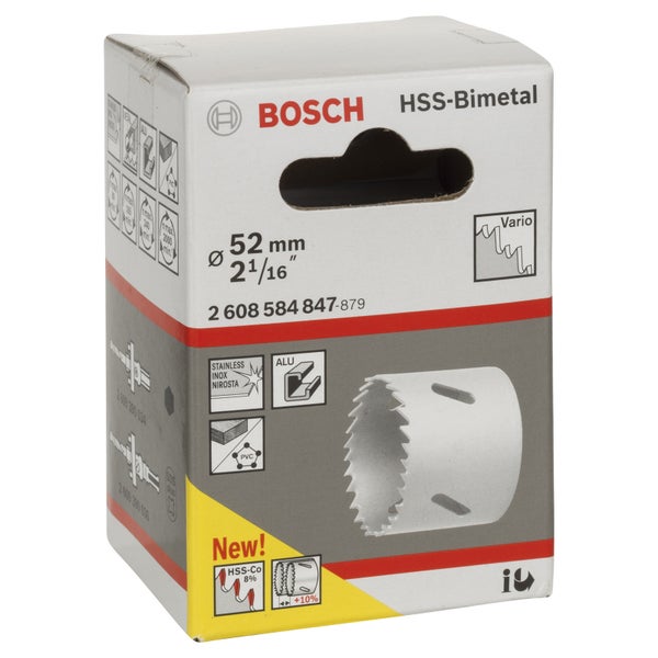 Bosch Lochsäge HSS-Bimetall für Standardadapter 52 mm 2 1/16 - 2608584847