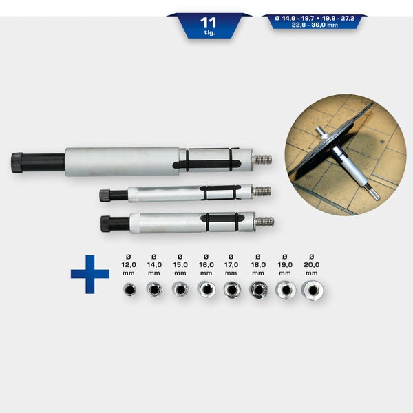 BRILLIANT TOOLS Universal-Kupplungszentrierwerkzeug-Satz 11tlg. - BT641100
