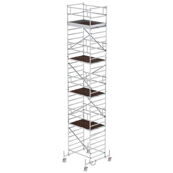 MUNK Rollgerüst mit Doppelplattform 1,35x1,80m Plattform, 10,35m AH