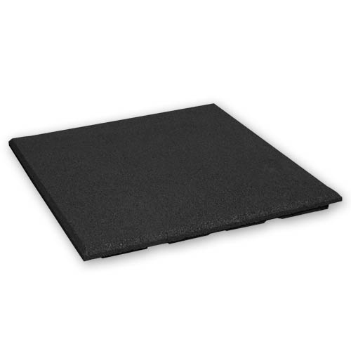 Gummifliesen 30 mm – 1 m2 (4 Fliesen à 50 x 50 cm) – Schwarz