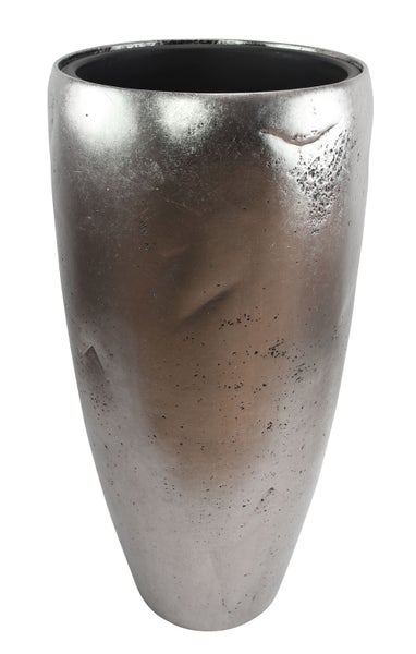 FRANK FLECHTWAREN | Übertopf Edeloptik, hoch, KUNSTSTOFF, Ø 40 x 85 cm, Einsatz Ø 33 x 30 cm