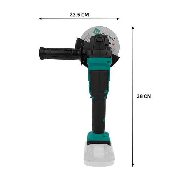 Akku Winkelschleifer – 20V – Ø125 mm – Inklusive Seitengriff und Werkzeugtasche