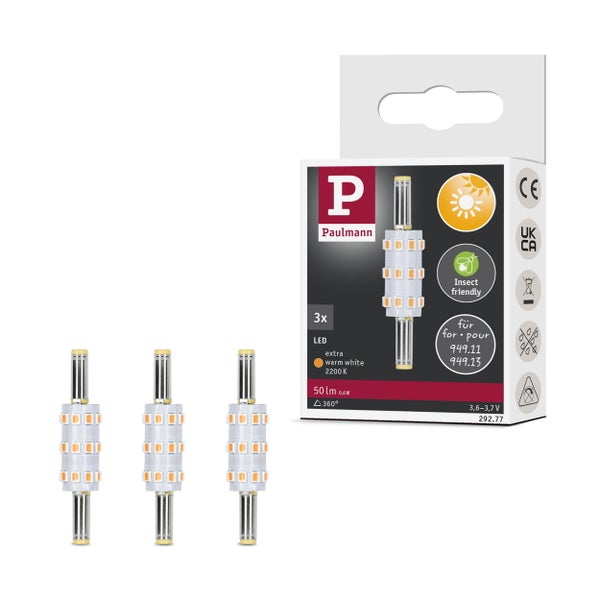 Paulmann LED Leuchtmittel extra warmweiss, 3er Pack