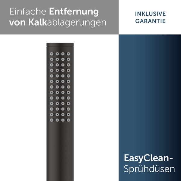Handbrause mit Antikalkfunktion und Easy Clean Düsen