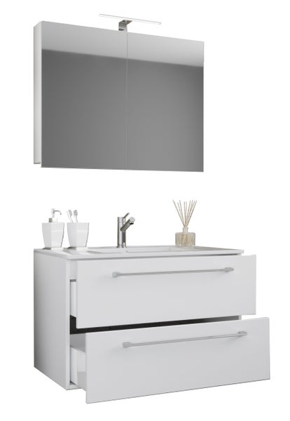 3-tlg. Waschplatz Waschtisch Badinos Schublade SP