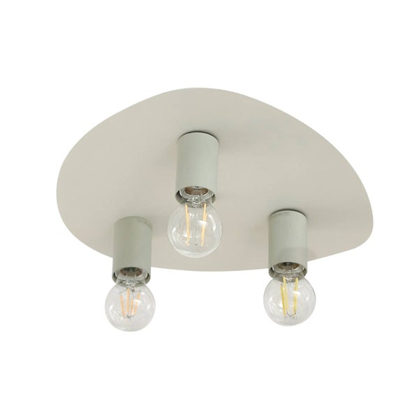 Lindby Deckenlampe Tommen (Modern) in Creme aus Metall (3 flammig, E27) - Deckenleuchte Lampe Wohnzimmerleuchte