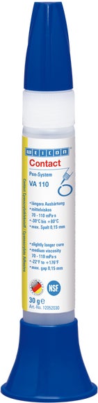 WEICON VA 110 Cyanacrylat-Klebstoff | Sekundenkleber für den Lebensmittel- und Trinkwasserbereich | 30 g