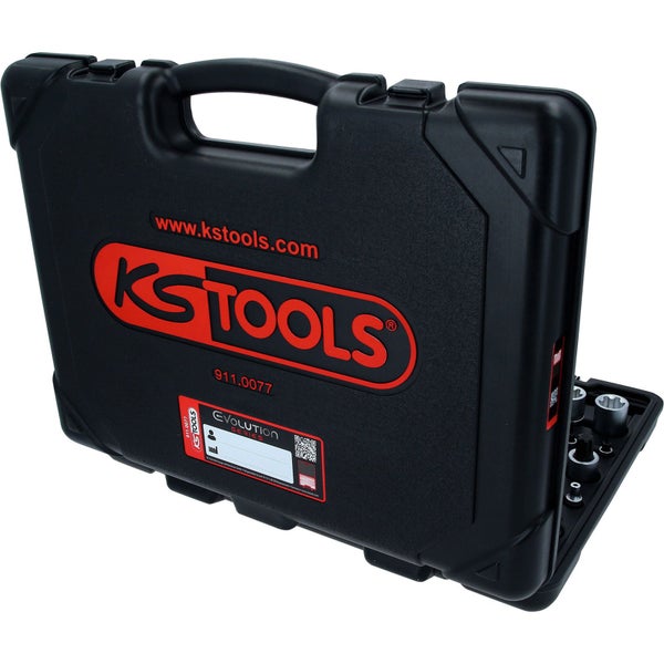 KS TOOLS 1/4+3/8+1/2 Torx-Steckschlüssel-Satz 77tlg. - 911.0077