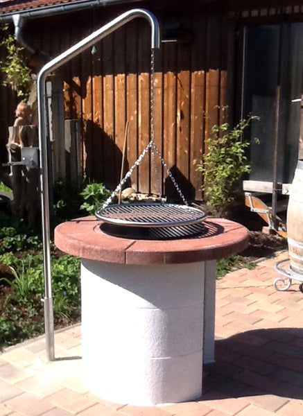 Libatherm Grillgalgen-Grillrost Set 50 cm, Edelstahl Schwenker Schwenkgrill