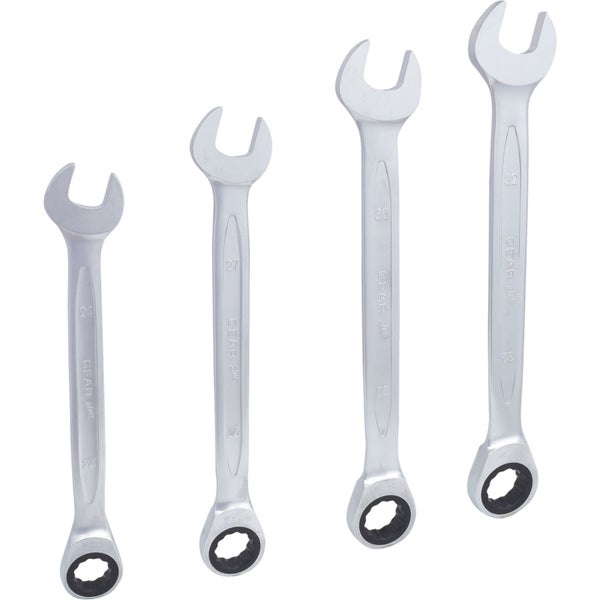 KS TOOLS GEARplus Ratschenringmaulschlüssel-Satz 4tlg. 24-32 mm - 503.4270
