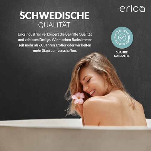 Erica Duschvorhangringe für Duschstange Weiß 12er Packung
