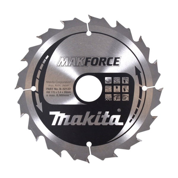 Makita MAKFORCE Sägeblatt 170x30x16Z - B-32122